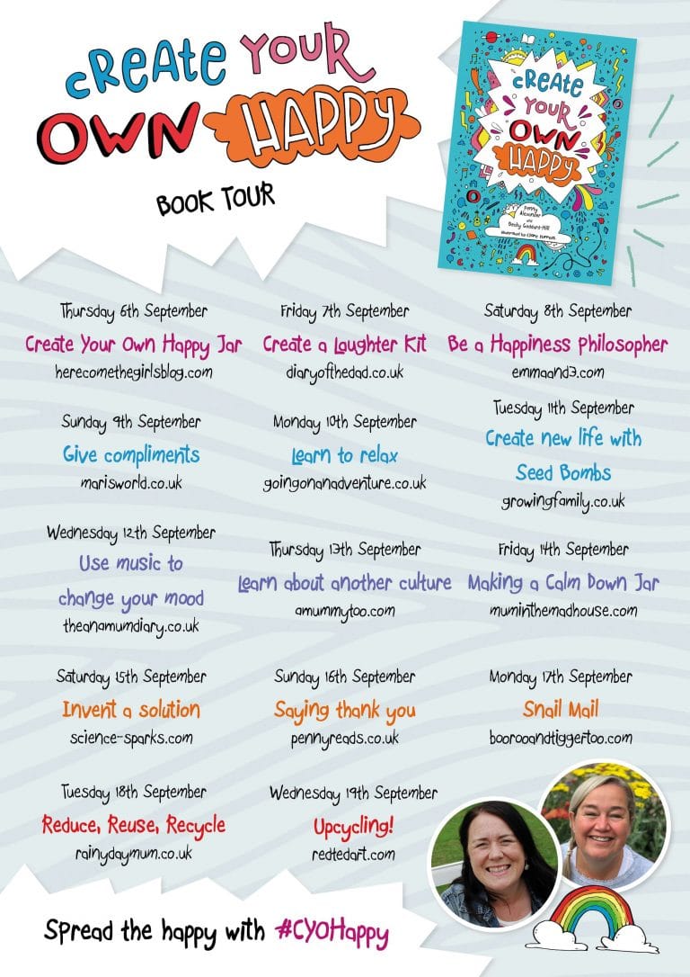 Create your own happy book tour information. 