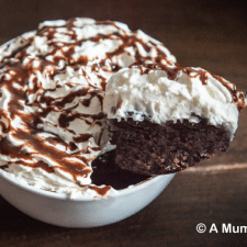 Nutella 5-minute chocolate pudding cake - amazingly easy recipe. You make it right in the bowl. MUST BE TRIED!