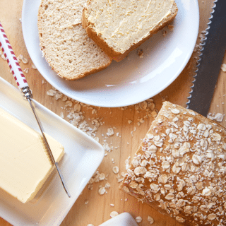 Deliciously light honey and oat bread