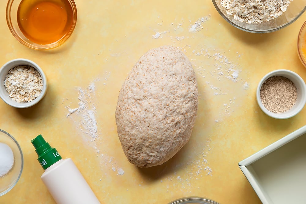 Overhead shot of loaf ball