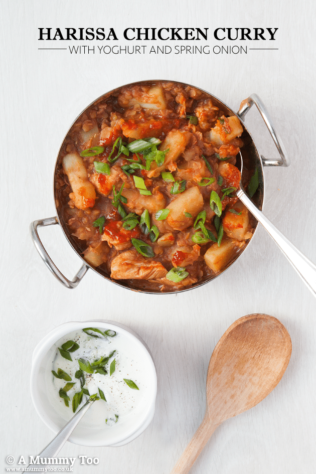 A tasty harissa chicken curry that's full of flavour, and easy to make as it's a one pot meal. Here's how to make it