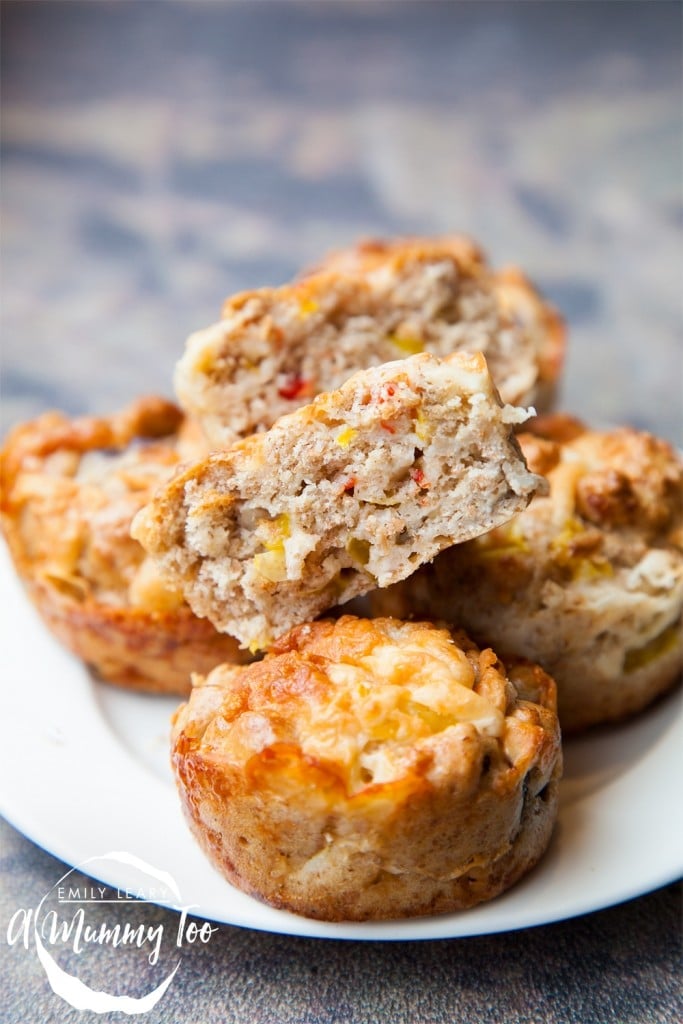 Quick, simple savoury breakfast muffins