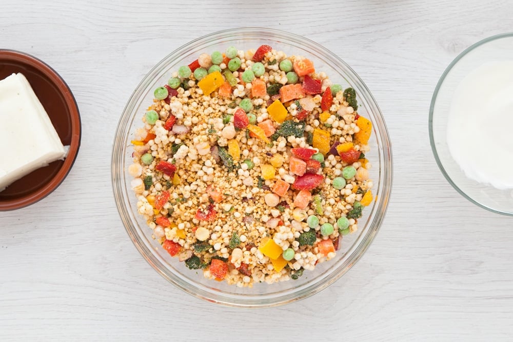Frozen couscous with vegetables