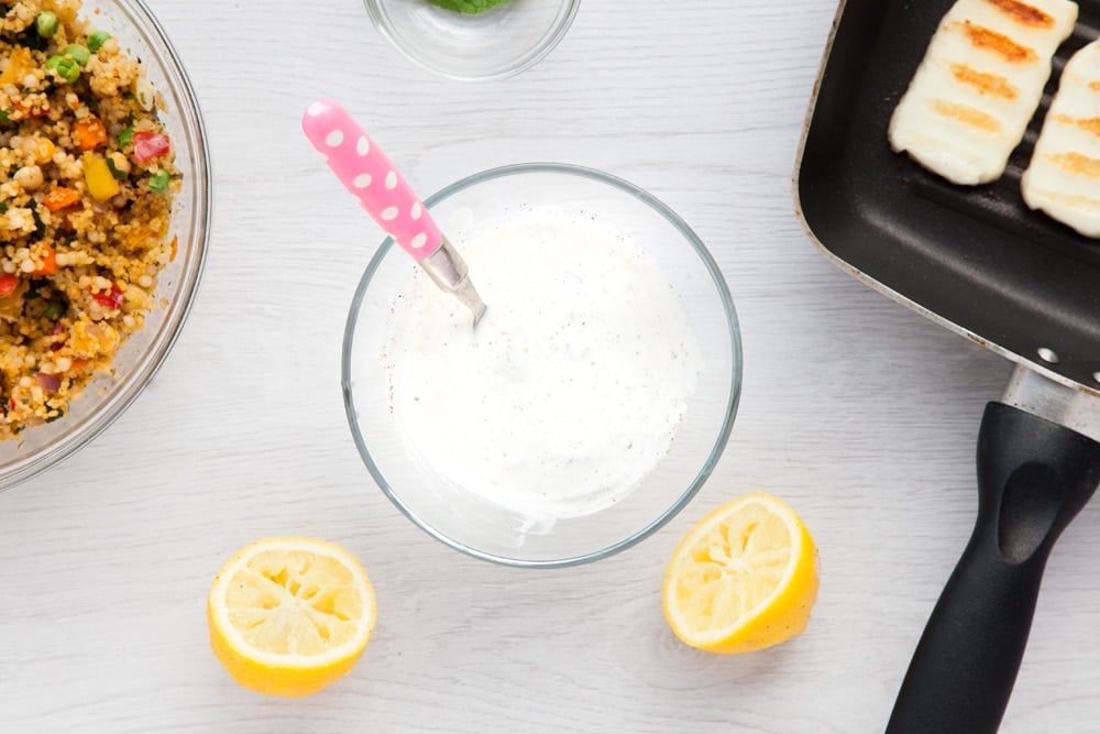 A deliciously zesty yoghurt mint dressing