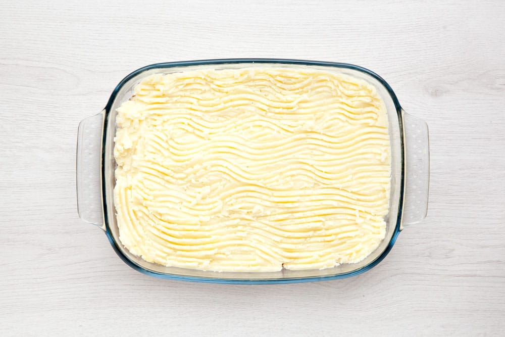 Your vegetarian shepherds pie is ready to cook