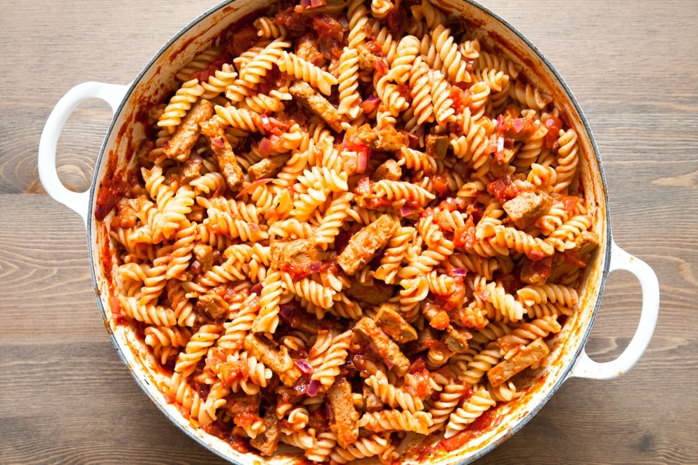 30-minute Quorn™ Meat Free Steak Strips pasta bake - A Mummy Too