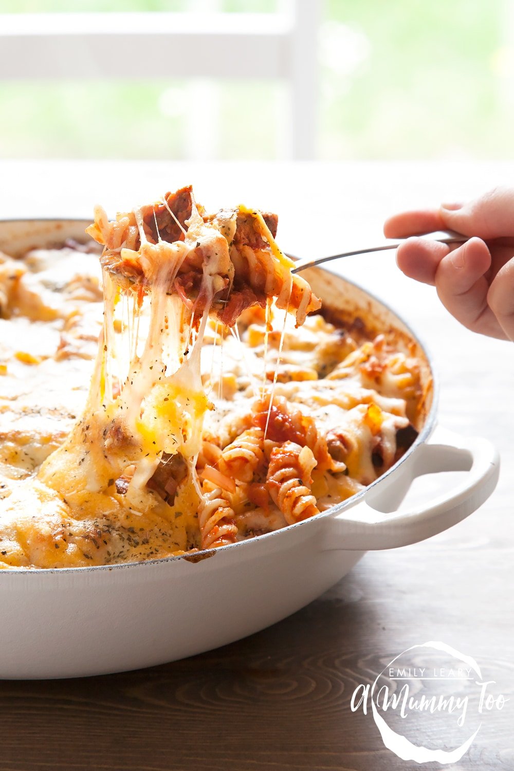 A delicious twist on the classic sausage pasta bake, this dish packs a flavourful punch with garlic, herbs and moreish Quorn Meat Free Steak Strips.