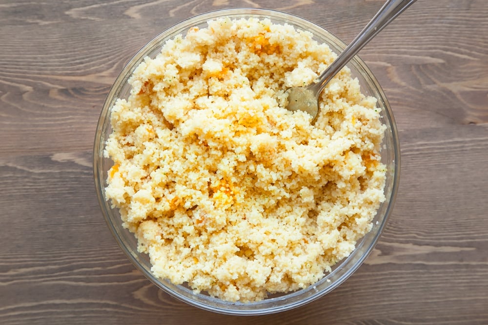 Fluffy couscous to serve alongside the lamb casserole