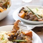 Slow cooked lamb and sweet potato casserole