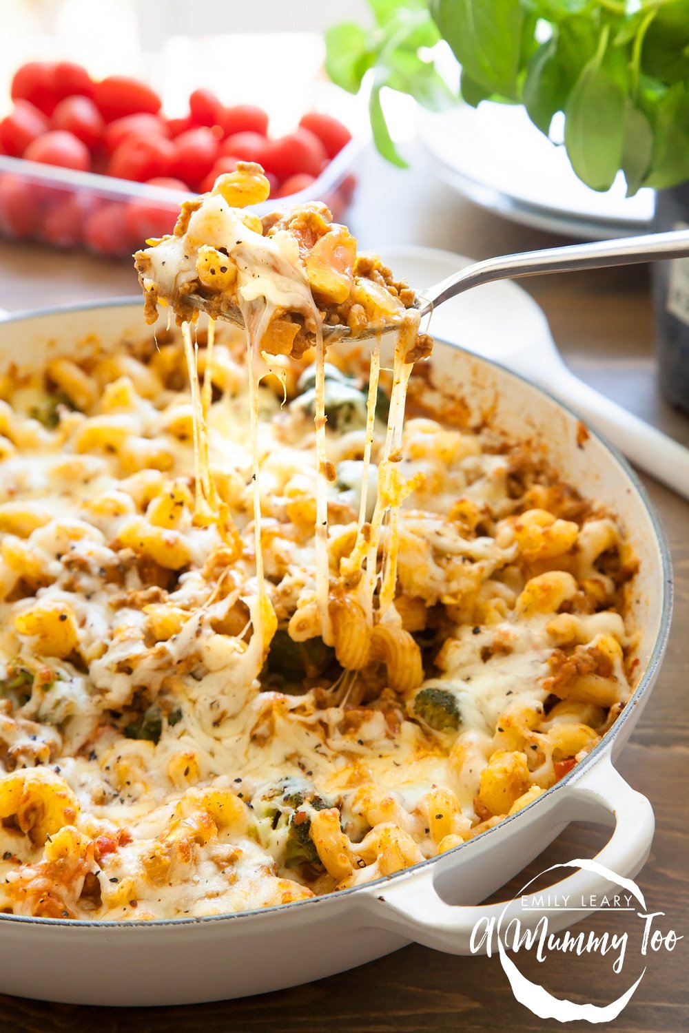 This chunky keema pasta bake is wonderfully filling and lightly spiced