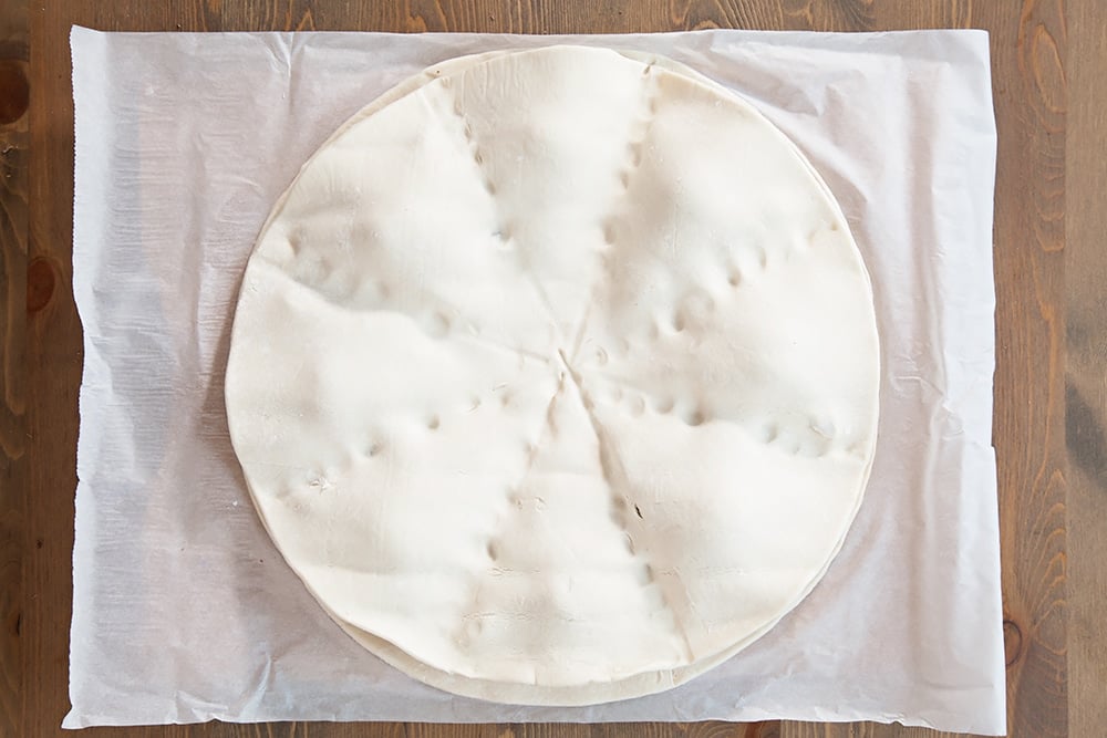 Cover with another layer of gluten-free puff pastry