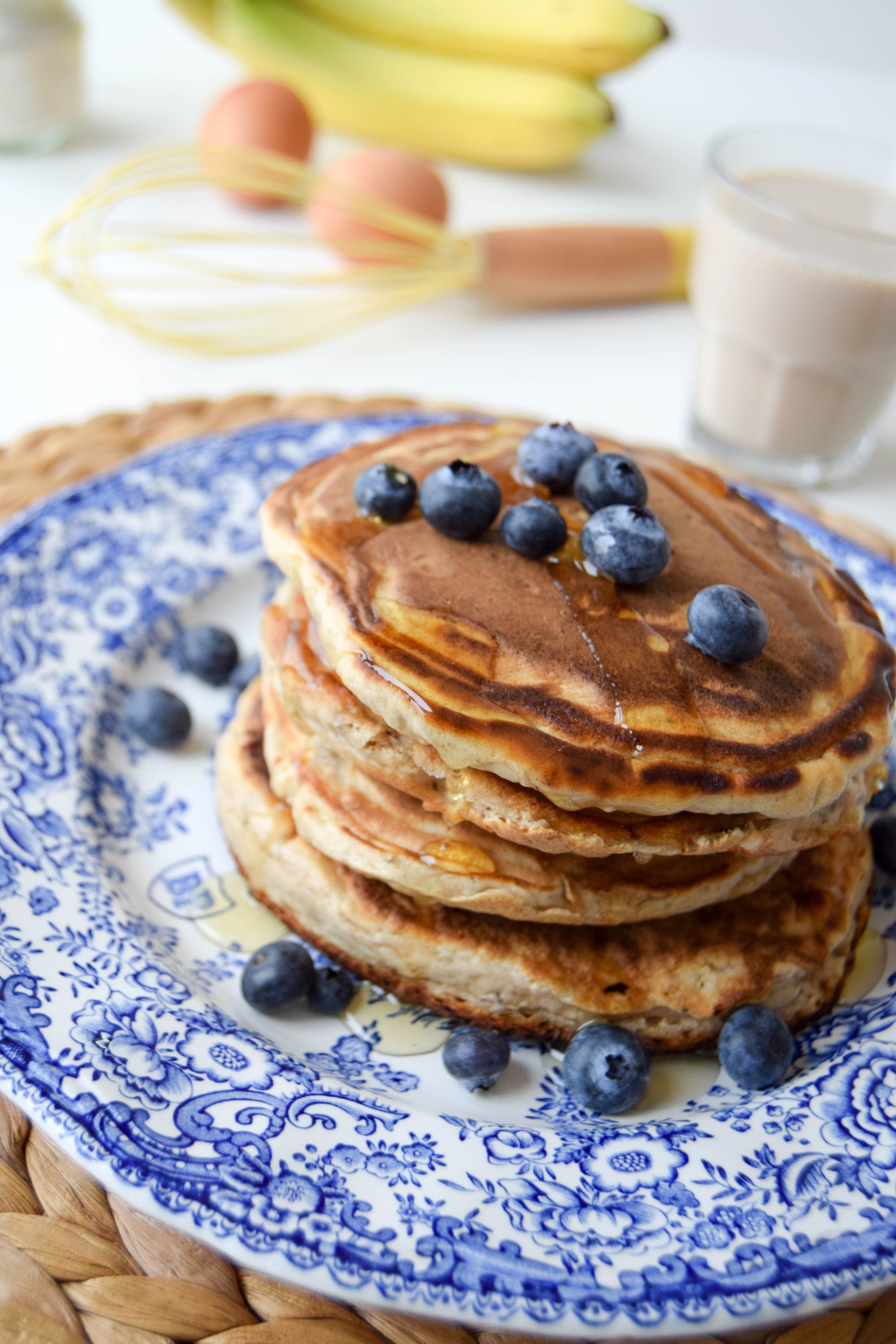 Gluten Free Banana Bread Pancakes by celery and cupcakes