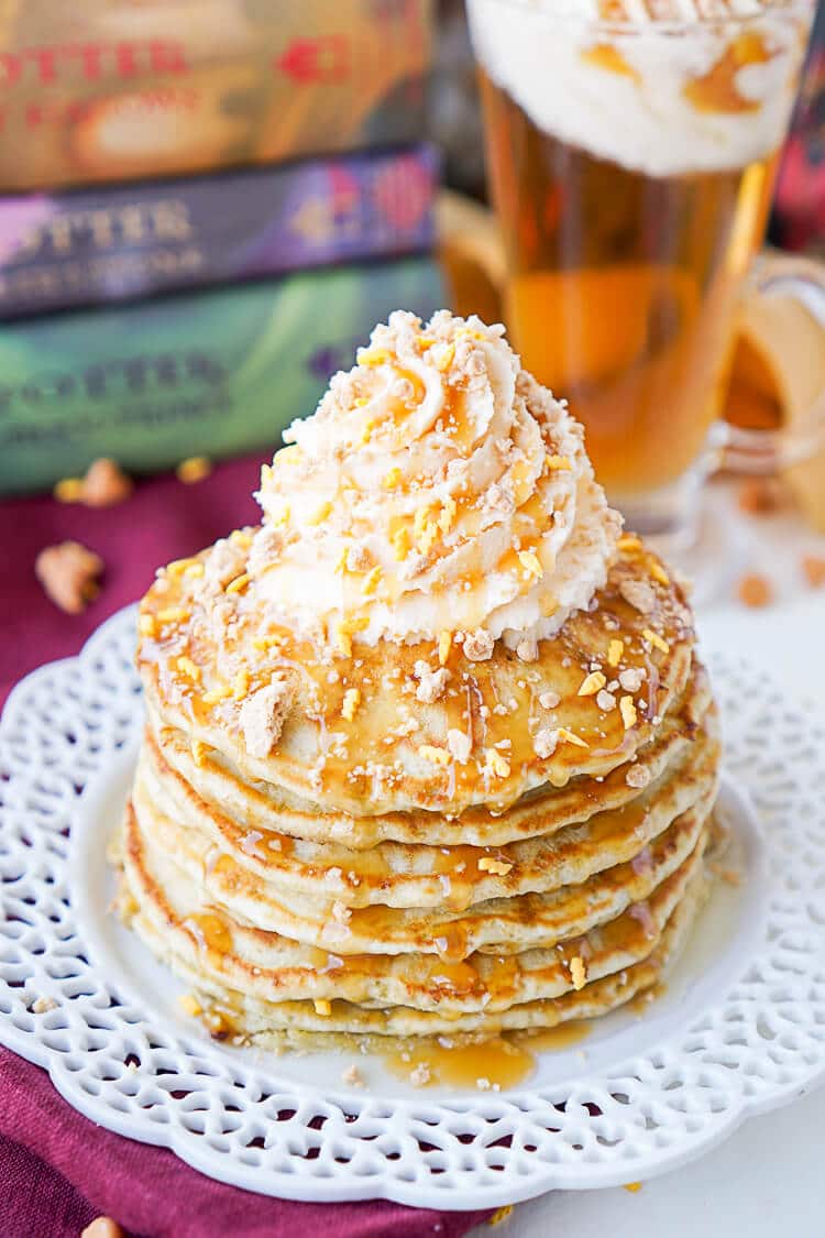 harry potter butterbeer pancakes by sugar and soul