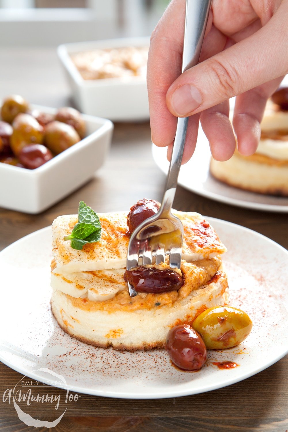Enjoy these delicious gluten-free meze-inspired crumpets for brunch!
