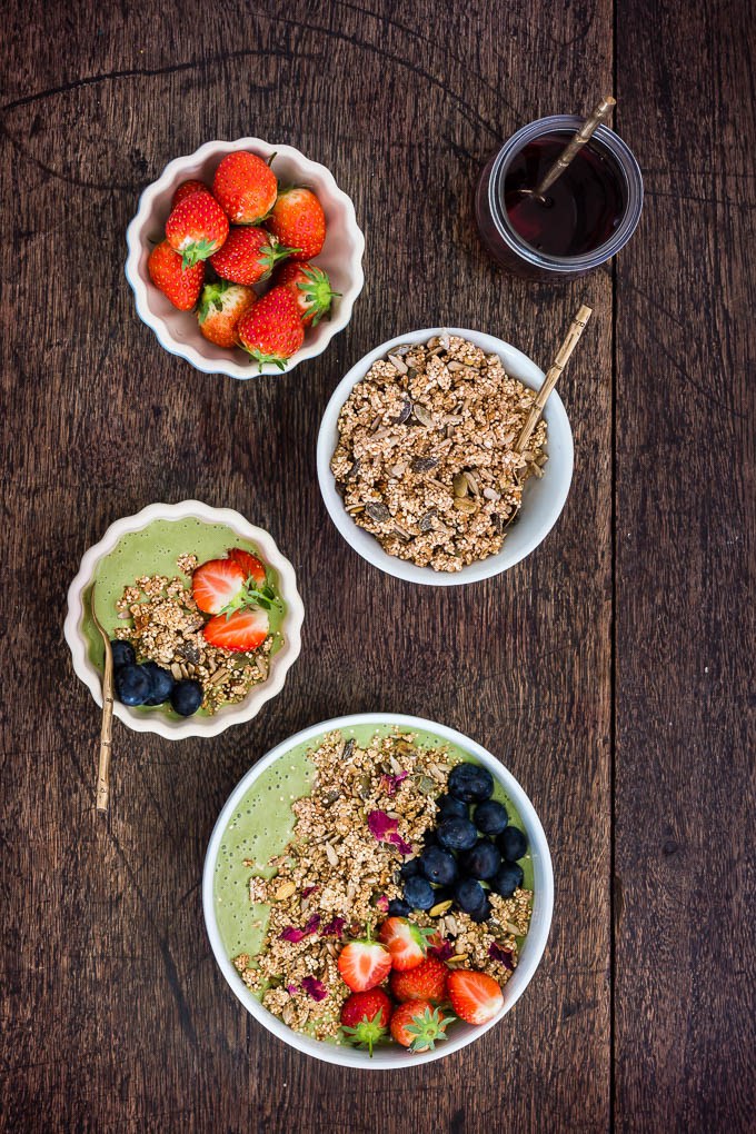 Green Tea Matcha Smoothie Bowl by Recipes From a Pantry