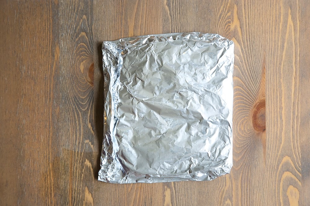 Wrap your BBQ chickpeas in a foil parcel, before cooking over your barbecue