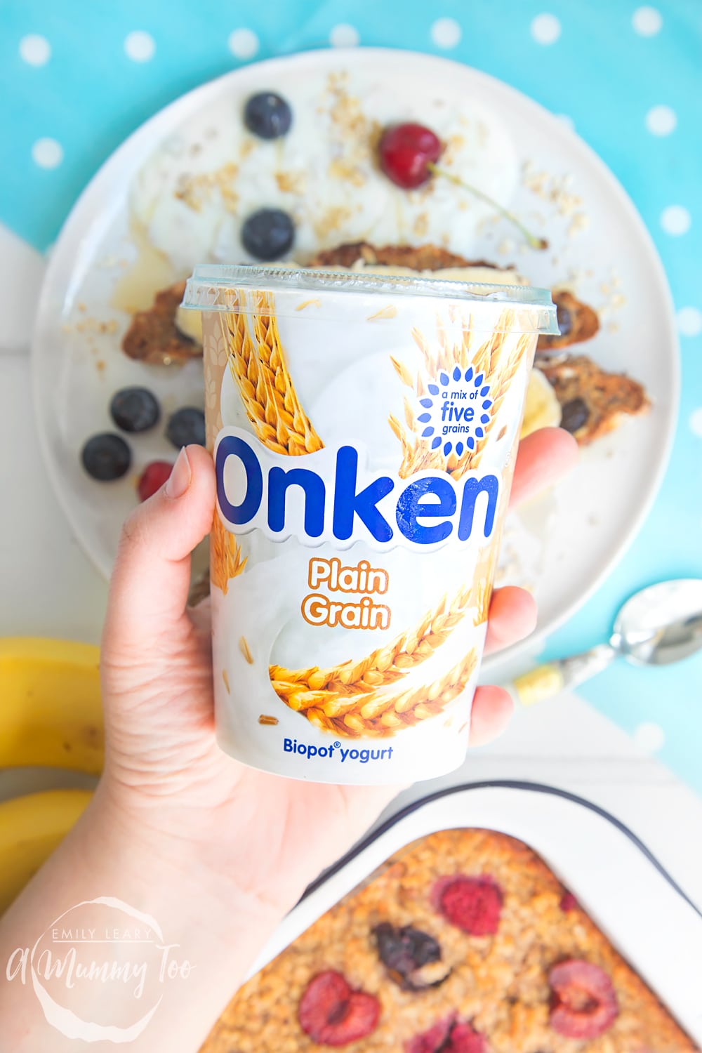 Onken Plain Grain, used in this recipe instead of buttermilk, creating a delicious crumb