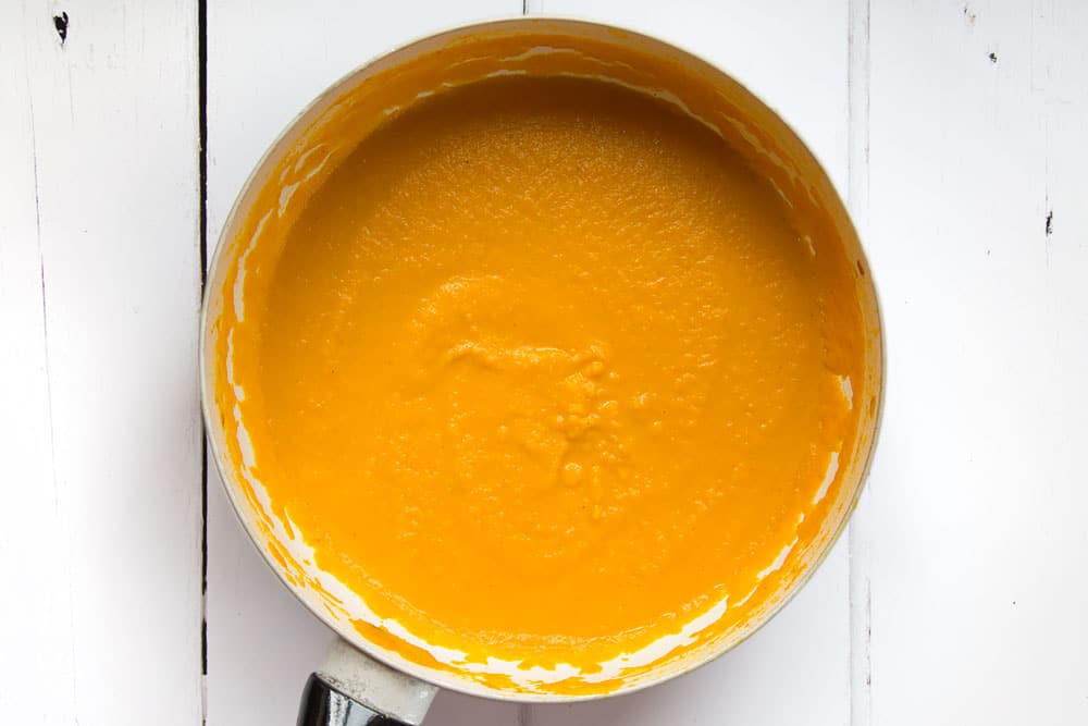 The final fragrant Thai carrot and coconut soup!