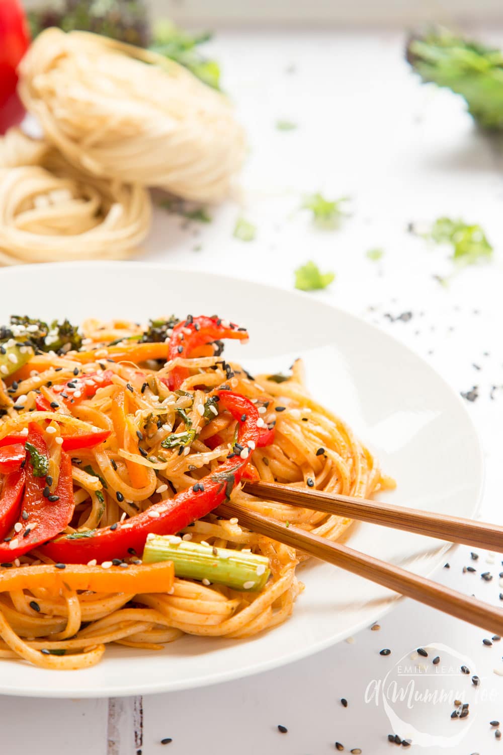 Tangy and tasty sweet and sour ketchup noodle stir fry