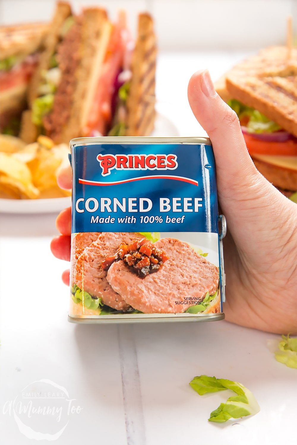 Princes corned beef is used to create this delicious deli-style corned beef on rye sandwich