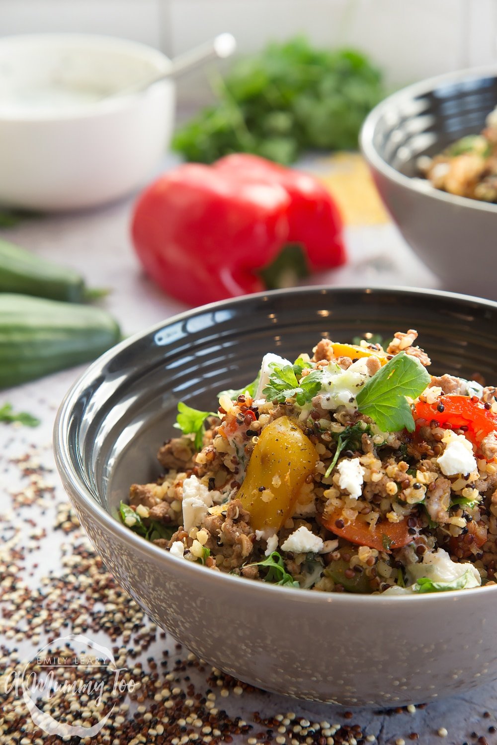 Aromatic lamb and warm grain salad - the perfect midweek dinner, made with quality lamb