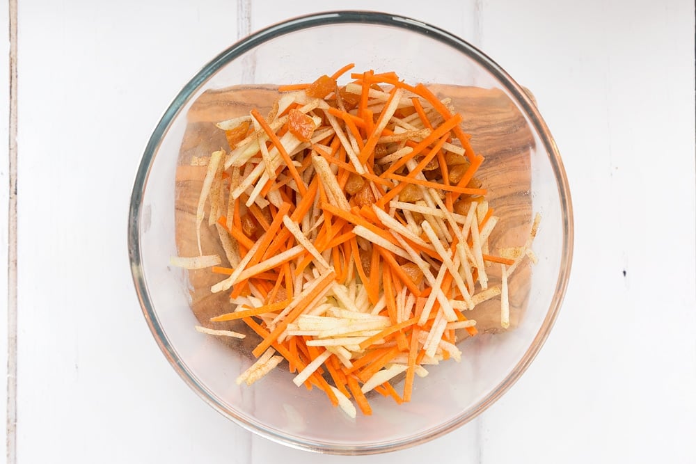 The cinnamon adds sweetness to this breakfast coleslaw