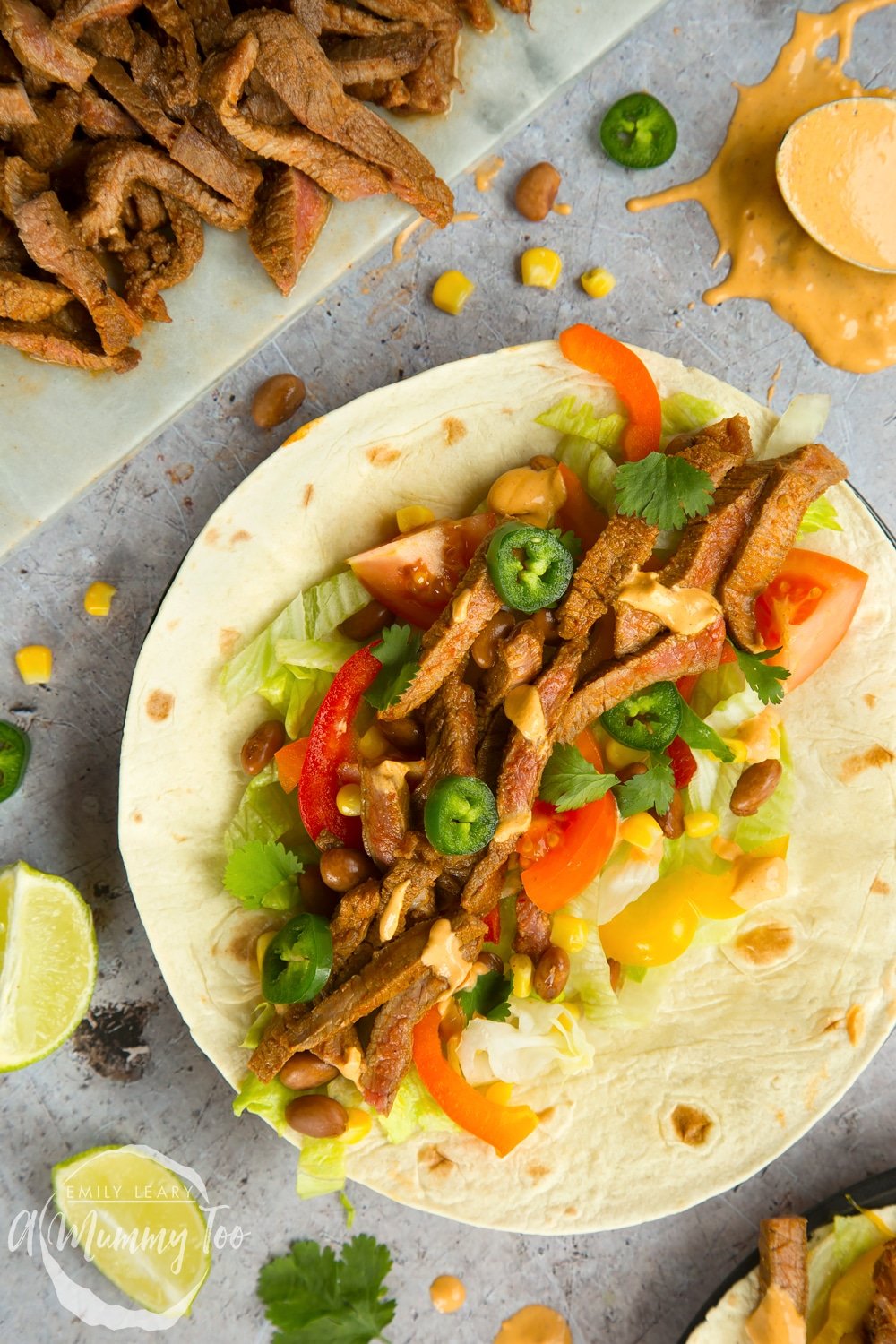 Spicy chipotle beef carne asada fajitas - this recipe will help you create amazing, tasty fajitas for the whole family! 