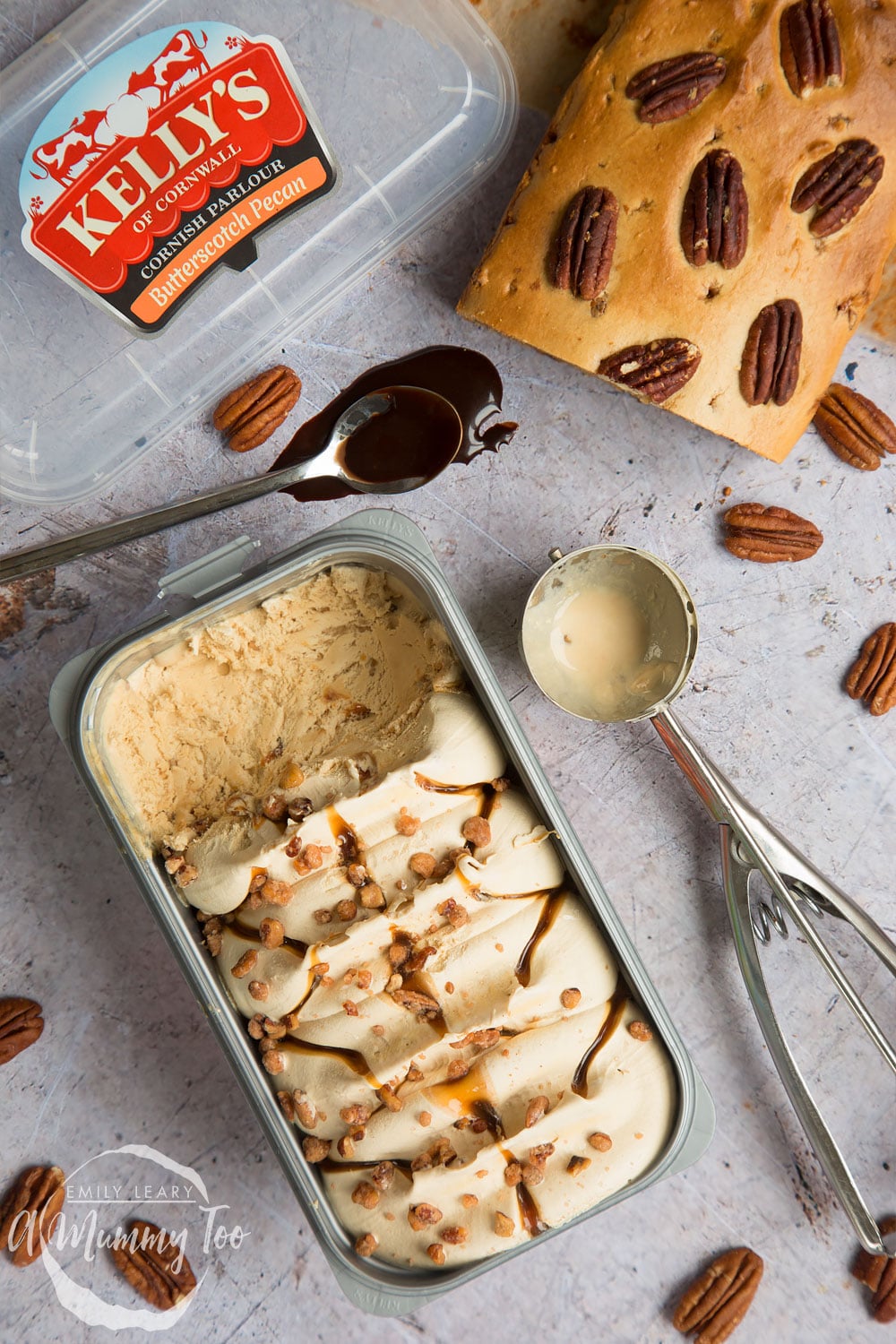 Kelly's of Cornwall butterscotch pecan ice cream