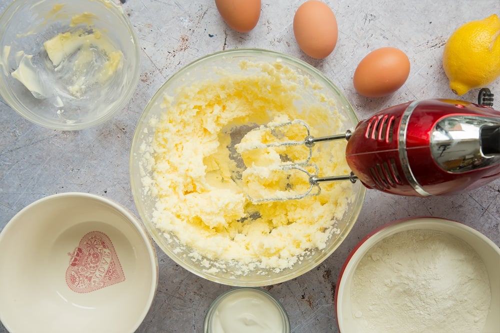 Preparing the sponge cake mixture