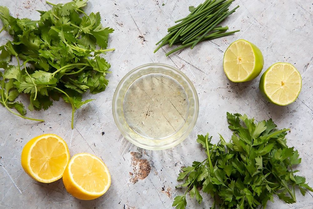 Ingredients for the dressing