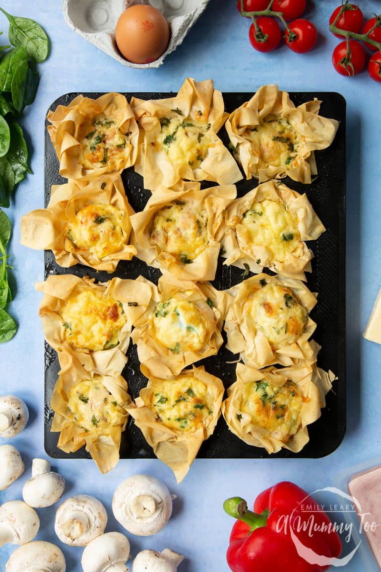 Mini Filo Pastry Quiche Cups