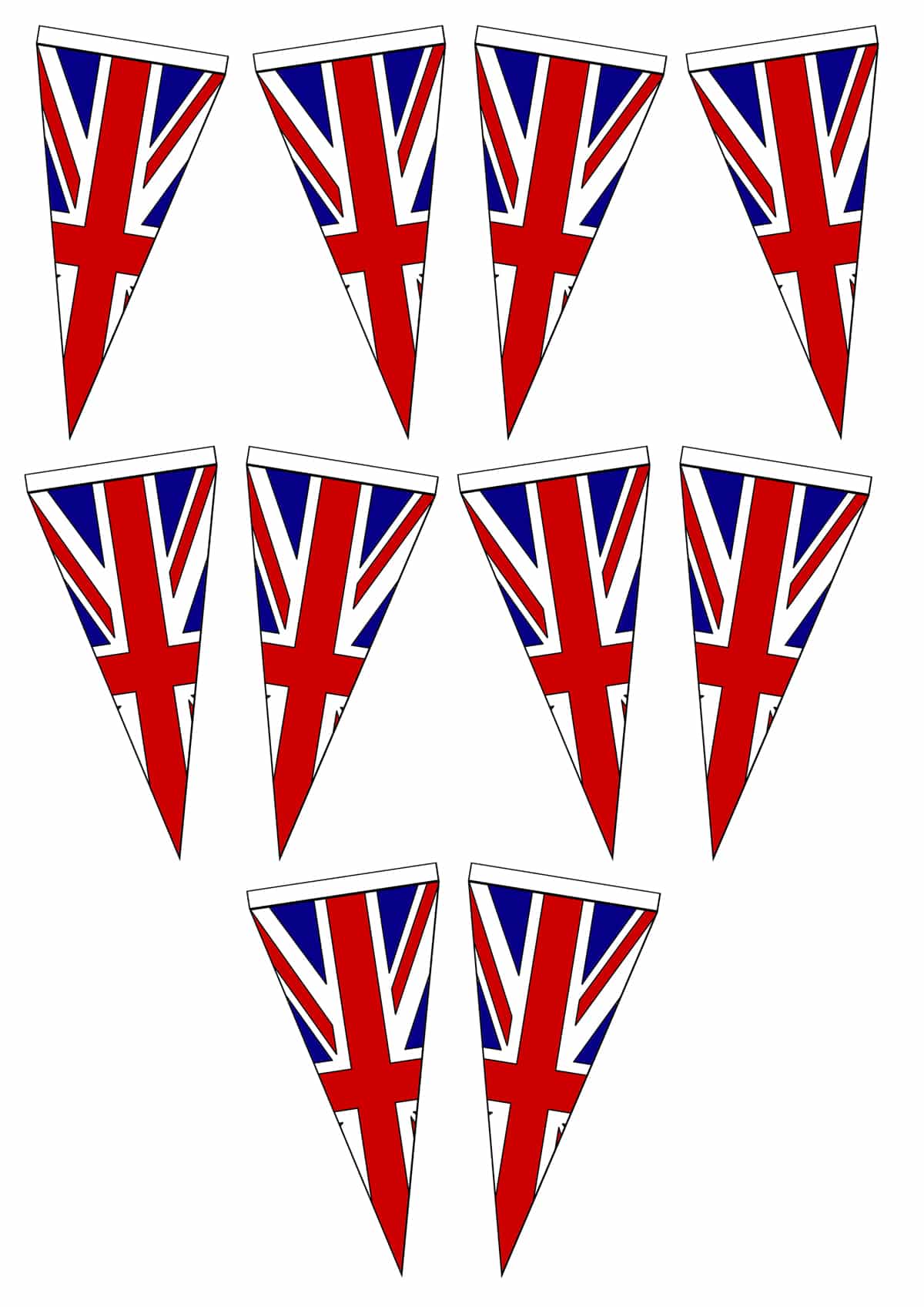 Colour and cut out Union Jack bunting template - A Mummy Too