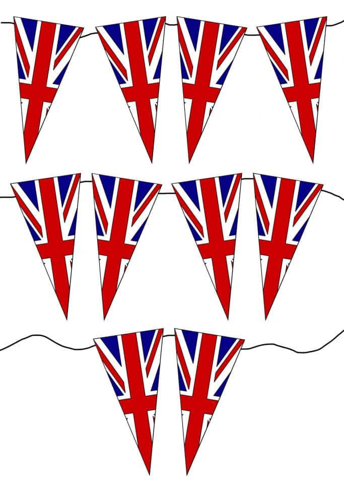 Colour And Cut Out Union Jack Bunting Template A Mummy Too