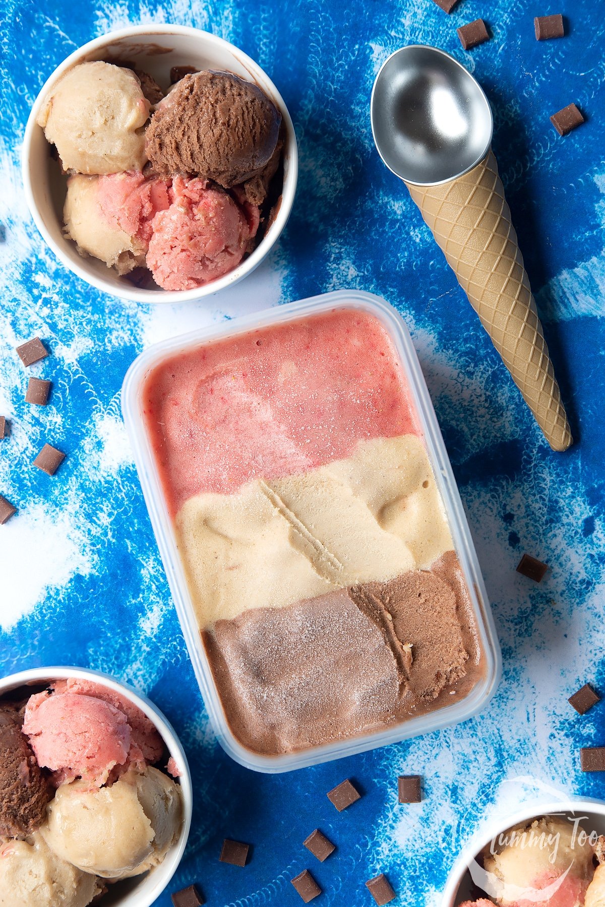 Neapolitan Tub Ice Cream - Will It Soft Serve? 