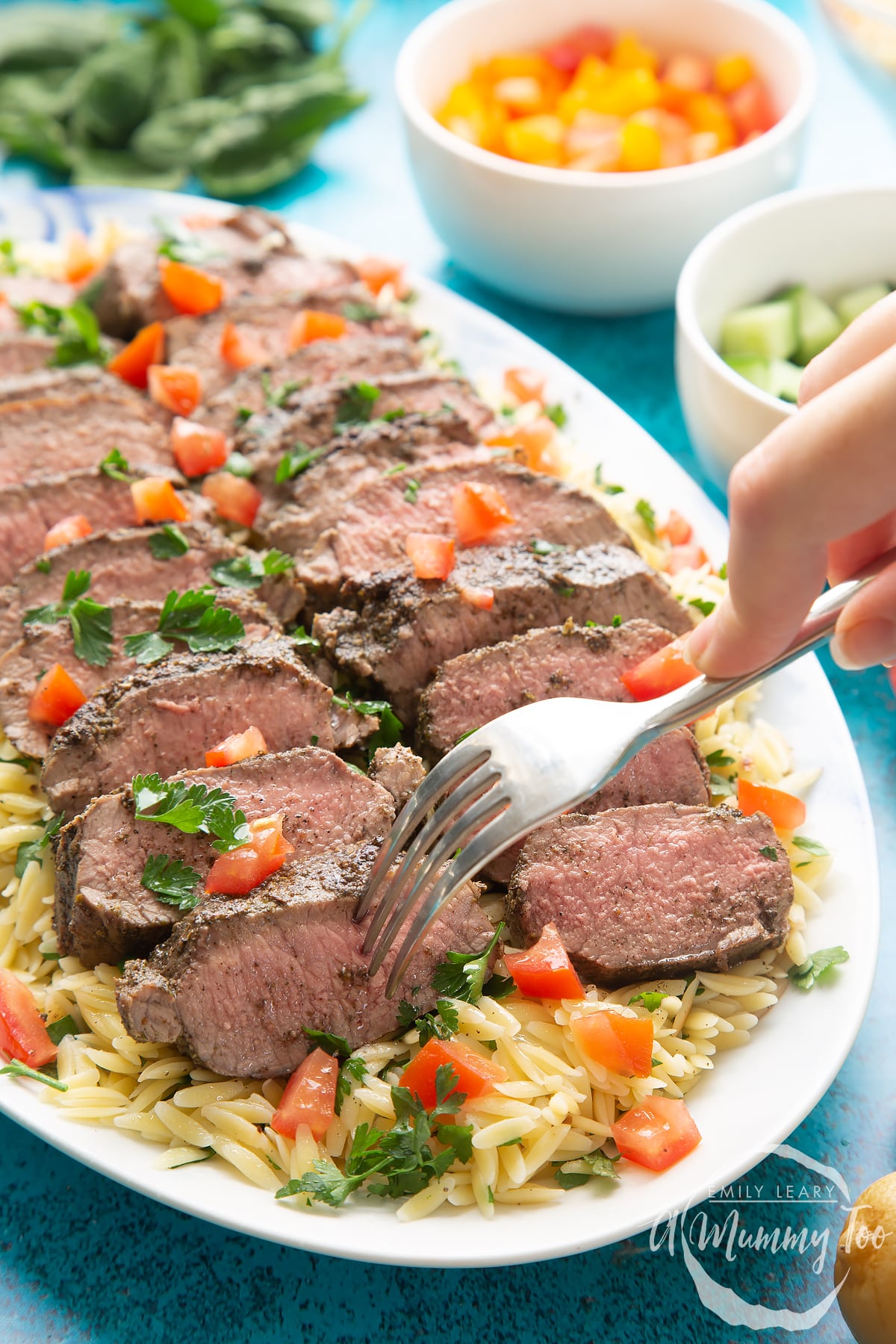 Herby Lamb with Orzo