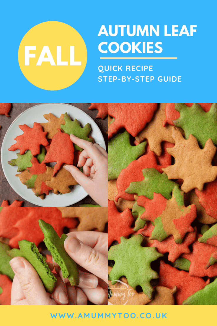 Autumn cookies - leaf shaped treats!