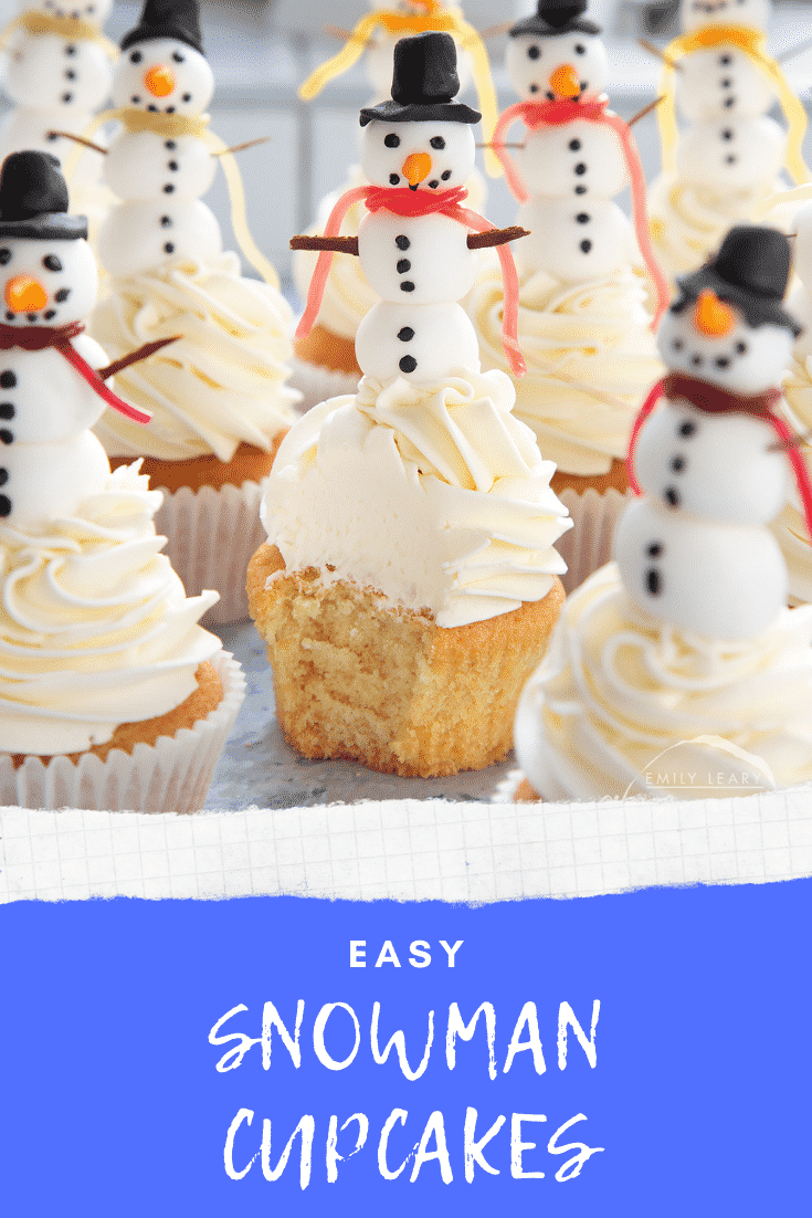 Easy snowman cupcakes - A Mummy Too