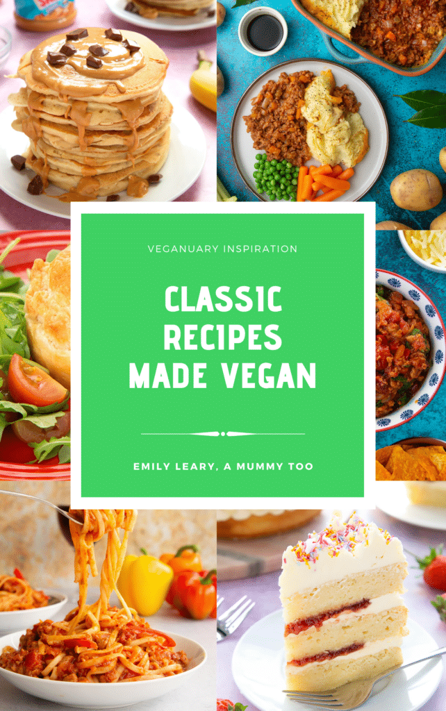 Cover of the classic recipes made vegan eBook.