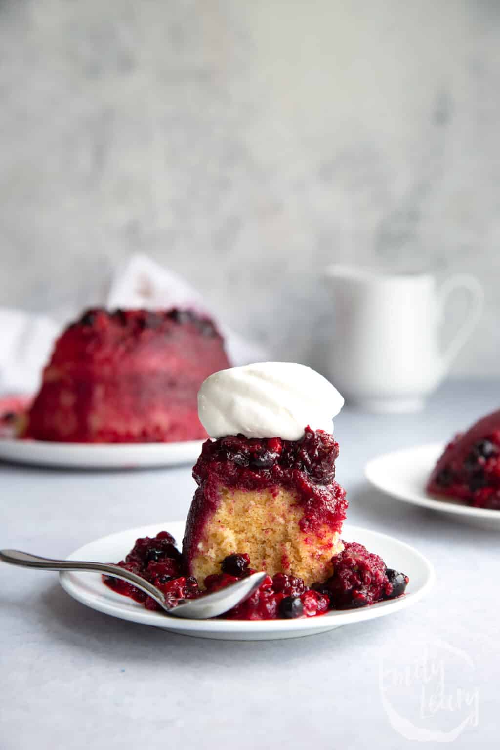 Summer Fruit Sponge Pudding