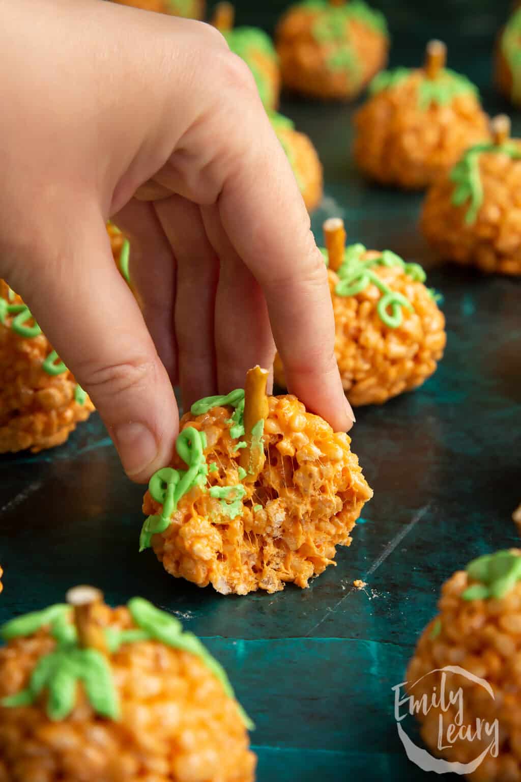 Rice Krispie Pumpkins