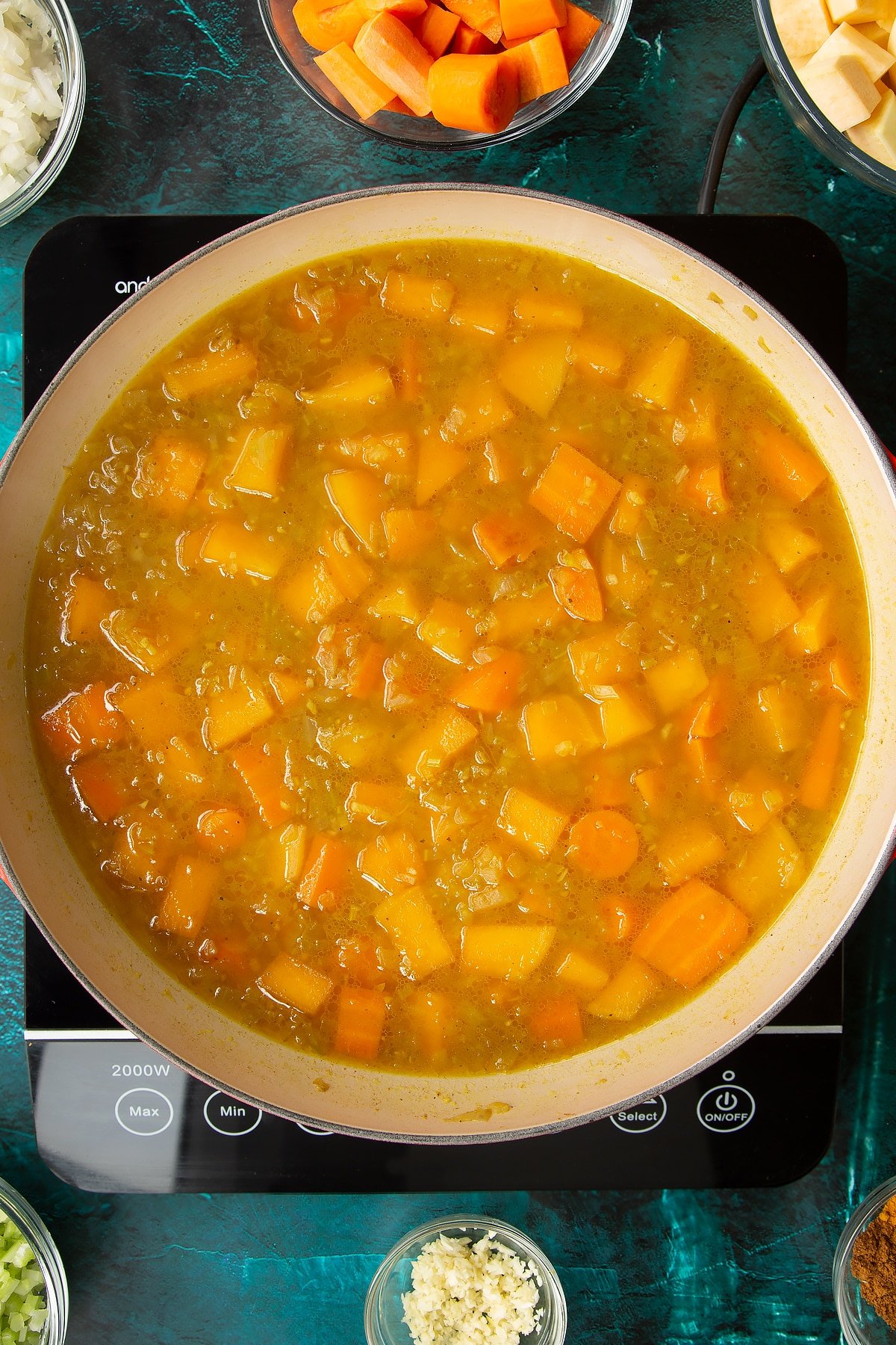 Amazing Chunky Carrot Soup. 