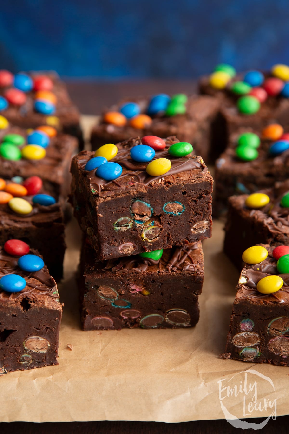 m&m brownie