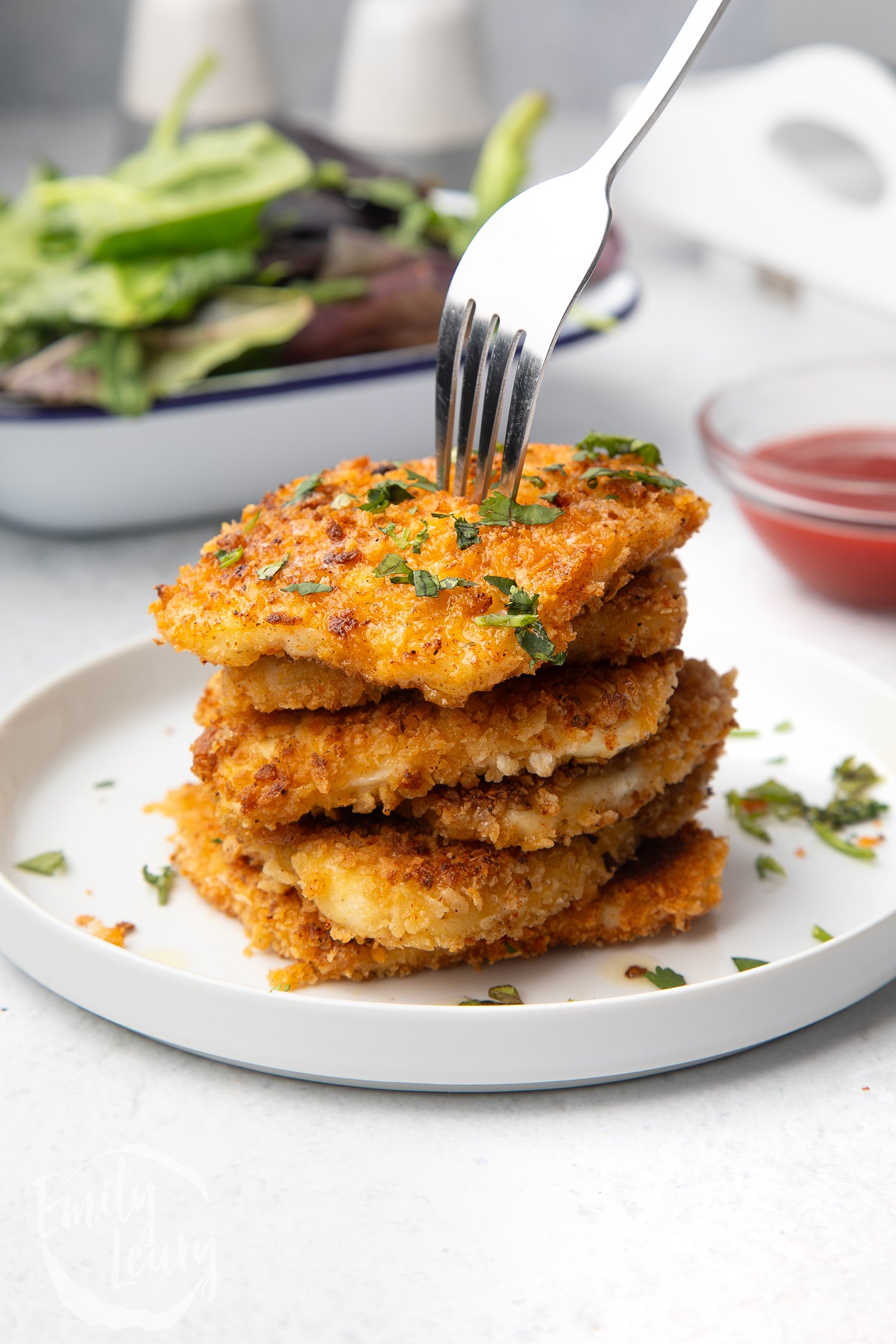 Halloumi Schnitzels Halloumi Schnitzels